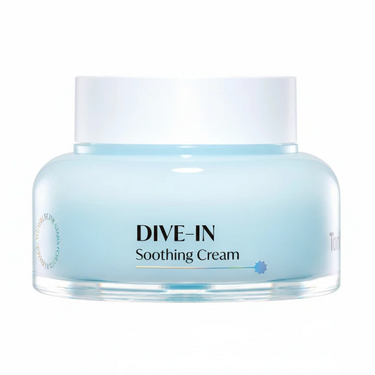 Jar of Dive-In Soothing Cream on a white background