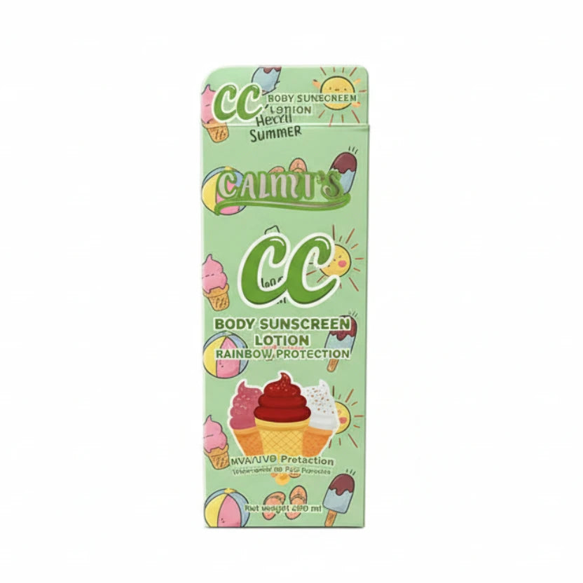 CC Kids body sunscreen lotion packaging on a white background