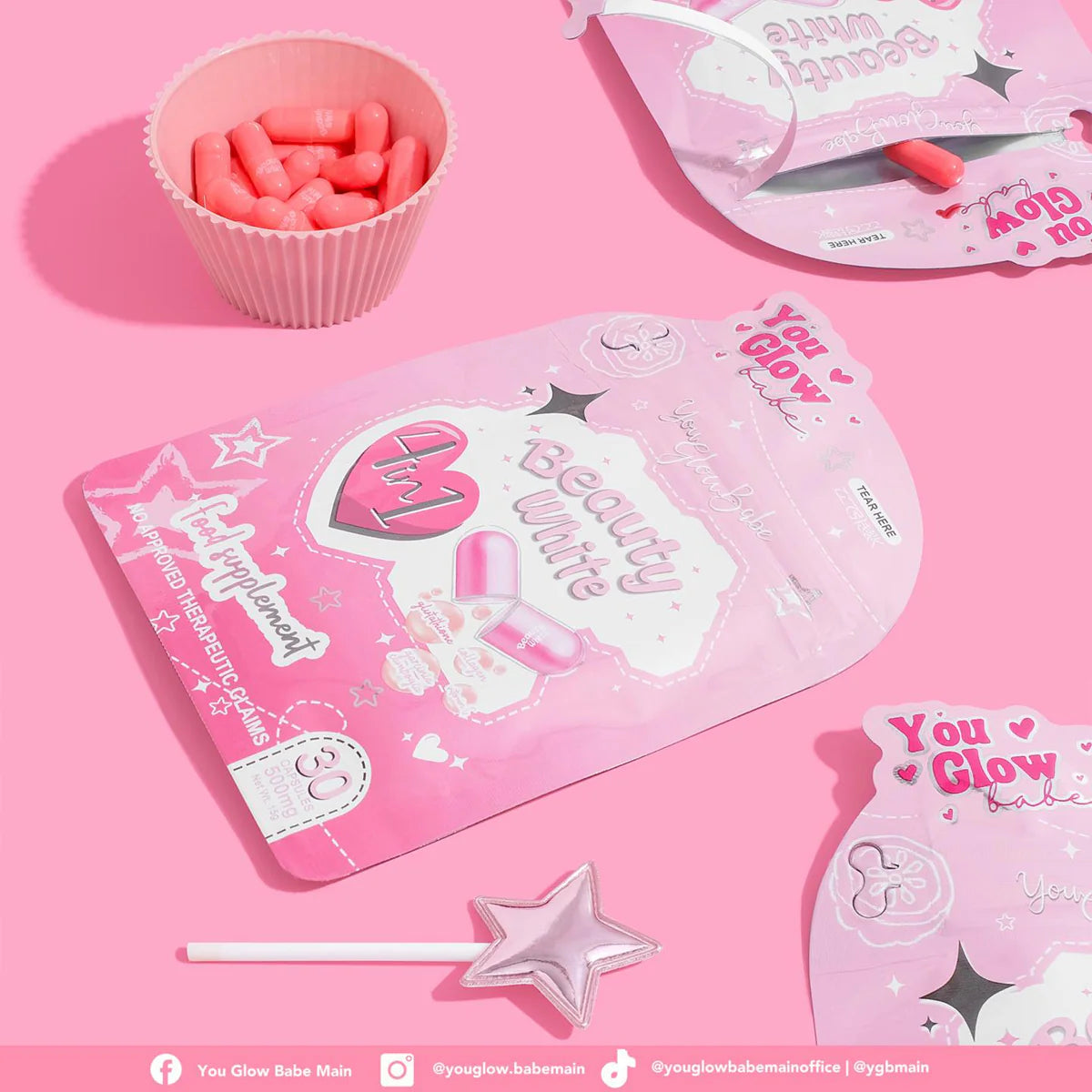 YOU GLOW BABE Beauty White 4in1 Capsule Dewy Demure Australia