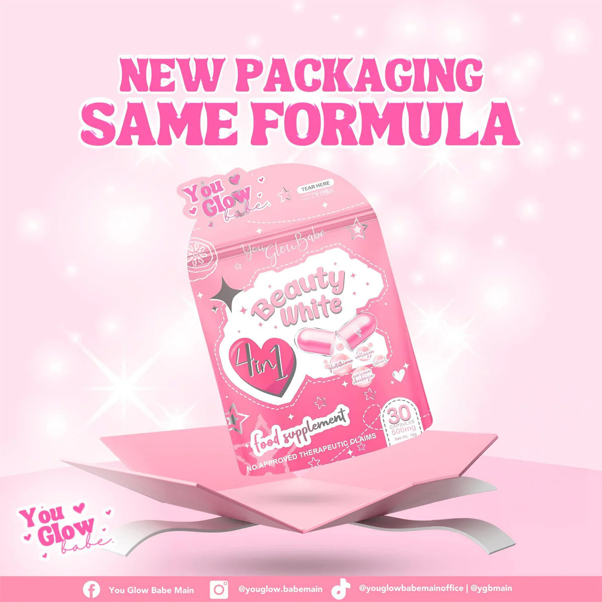 YOU GLOW BABE Beauty White 4in1 Capsule Dewy Demure Australia