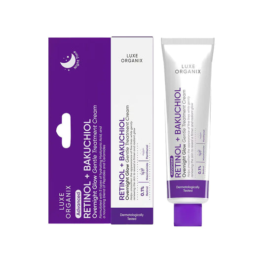 Luxe Organix Retinol + Bakuchiol Overnight Glow Gentle Treatment Cream