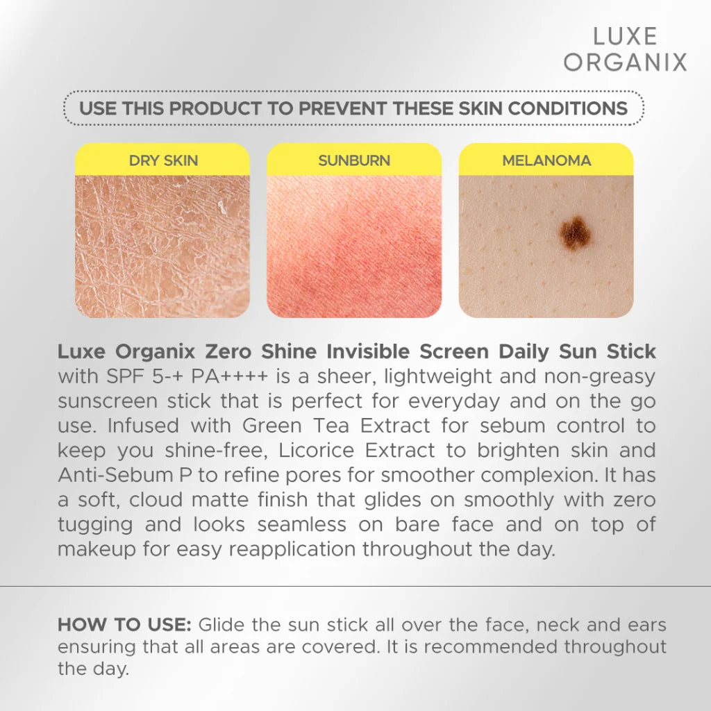 Zero Shine Invisible Screen Daily Sunstick